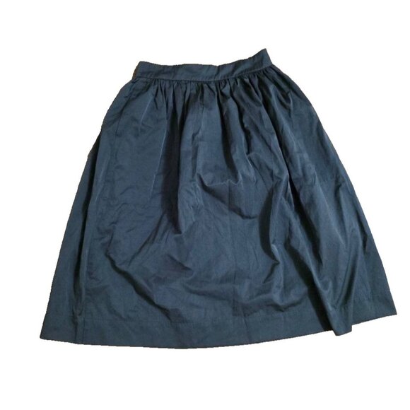 Zara Woman Above Knee Flare Skirt Side Zipper Pleated green Gray Small A001183 - Picture 1 of 7